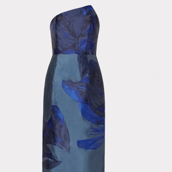 Elegant Blue Floral MILLY Dress NWT Milly $350  original price $795 - Picture 5 of 5